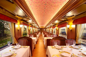 restaurant inside train